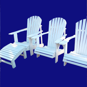 Adirondack Chairs with Foot Stools