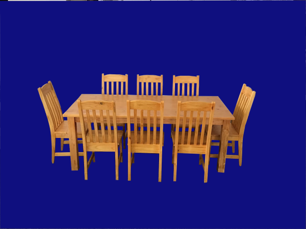 SA Pine tables and Chairs with different stains and sizes. Chairs sold separately